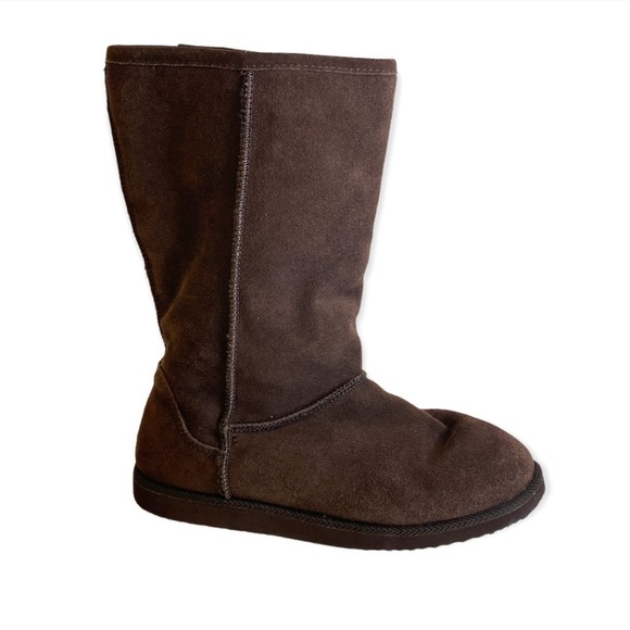 Old Navy mocha ugg style boots size 8 - Picture 1 of 8